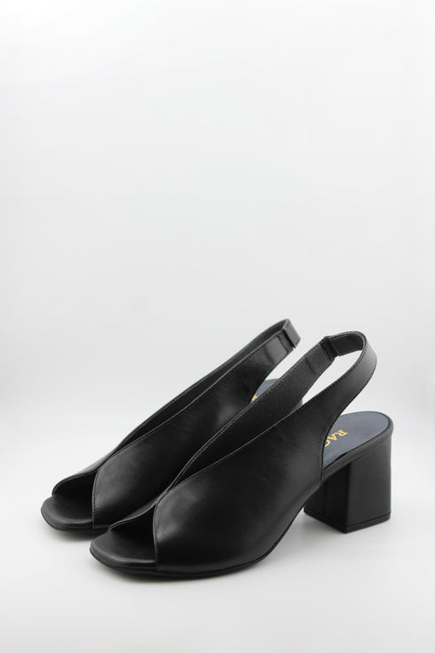 Ragazza Slingback Peep Toe Block Heels